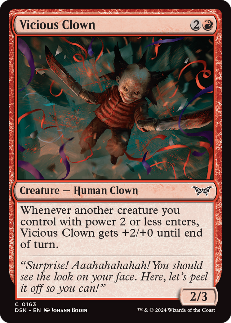Vicious Clown (DSK-163) - Duskmourn: House of Horror-1
