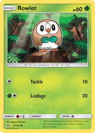 Rowlet (9/149) [Sun & Moon: Base Set]-1