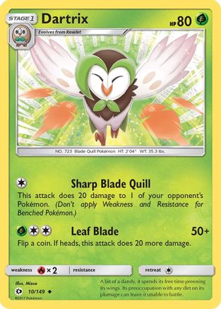Dartrix (10/149) [Sun & Moon: Base Set]-1