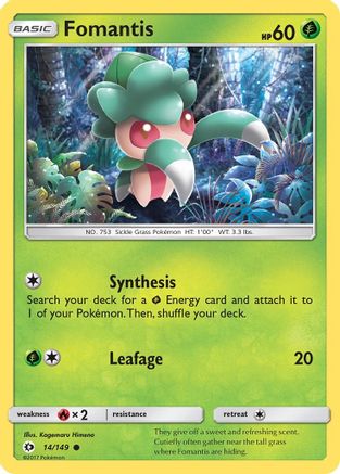 Fomantis (14/149) [Sun & Moon: Base Set]-1