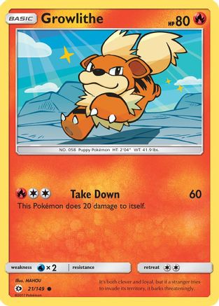 Growlithe (21/149) [Sun & Moon: Base Set]-1