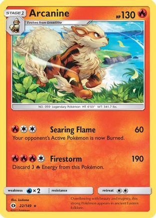 Arcanine (22/149) [Sun & Moon: Base Set]-1