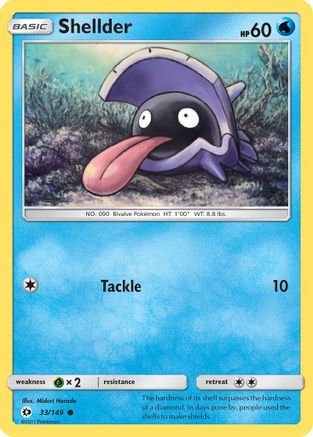 Shellder (33/149) [Sun & Moon: Base Set]-1