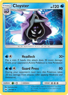 Cloyster (34/149) [Sun & Moon: Base Set]-1