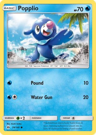 Popplio (39/149) [Sun & Moon: Base Set]-1