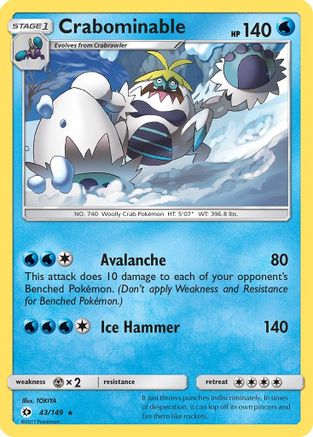 Crabominable (43/149) [Sun & Moon: Base Set]-1