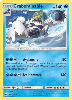 Crabominable (43/149) [Sun & Moon: Base Set]-1
