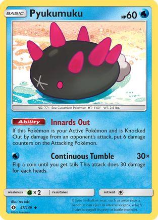 Pyukumuku (47/149) [Sun & Moon: Base Set]-1