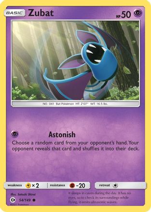 Zubat (54/149) [Sun & Moon: Base Set]-1