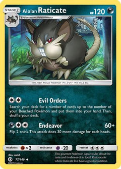 Alolan Raticate (77/149) [Sun & Moon: Base Set]-1