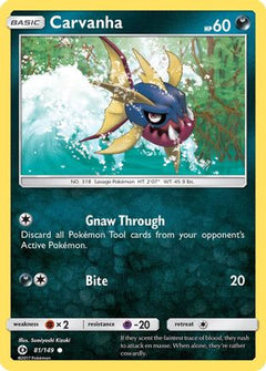Carvanha (81/149) [Sun & Moon: Base Set]-1