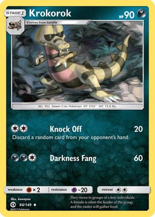 Krokorok (84/149) [Sun & Moon: Base Set]-1