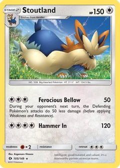 Stoutland (105/149) [Sun & Moon: Base Set]-1
