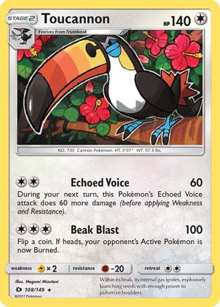Toucannon (108/149) [Sun & Moon: Base Set]-1