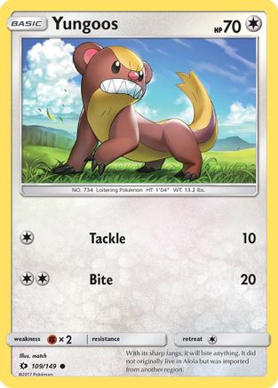 Yungoos (109/149) [Sun & Moon: Base Set]-1
