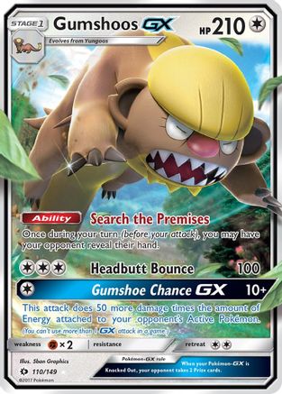 Gumshoos GX (110/149) [Sun & Moon: Base Set]-1