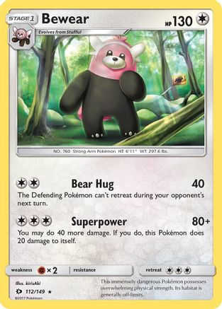 Bewear (112/149) [Sun & Moon: Base Set]-1