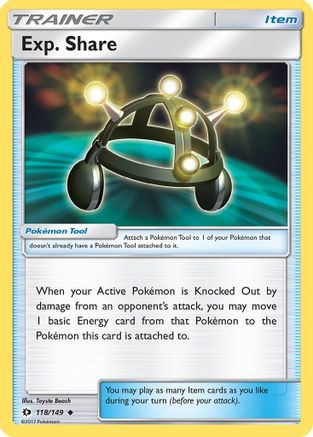 Exp. Share (118/149) [Sun & Moon: Base Set]-1
