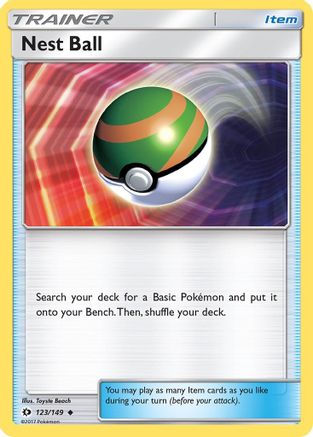 Nest Ball (123/149) [Sun & Moon: Base Set]-1