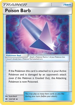 Poison Barb (124/149) [Sun & Moon: Base Set]-1