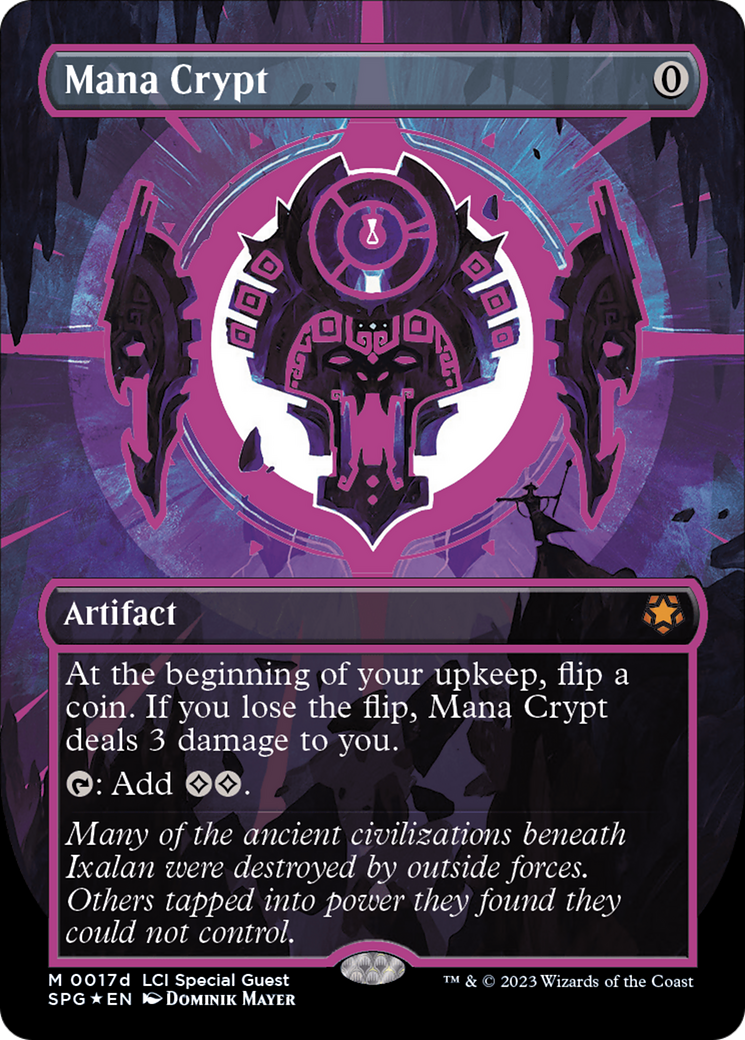 Mana Crypt (0017d) (Borderless) [The Lost Caverns of Ixalan Special Guests]-1