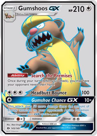 Gumshoos GX (145/149) [Sun & Moon: Base Set]-1