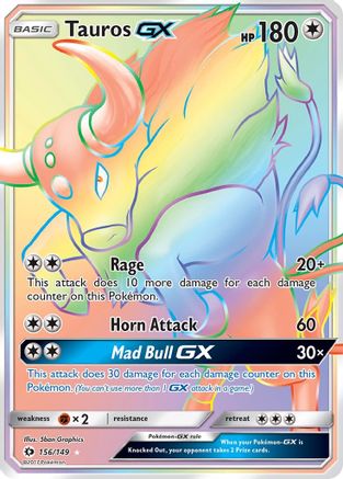 Tauros GX (156/149) [Sun & Moon: Base Set]-1