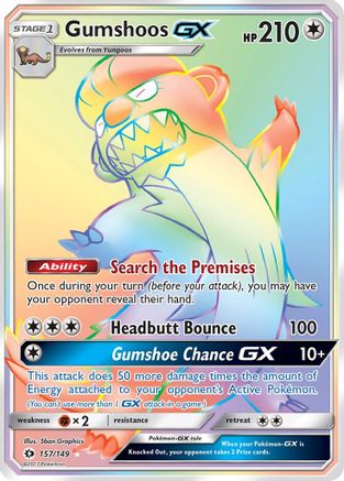 Gumshoos GX (157/149) [Sun & Moon: Base Set]-1