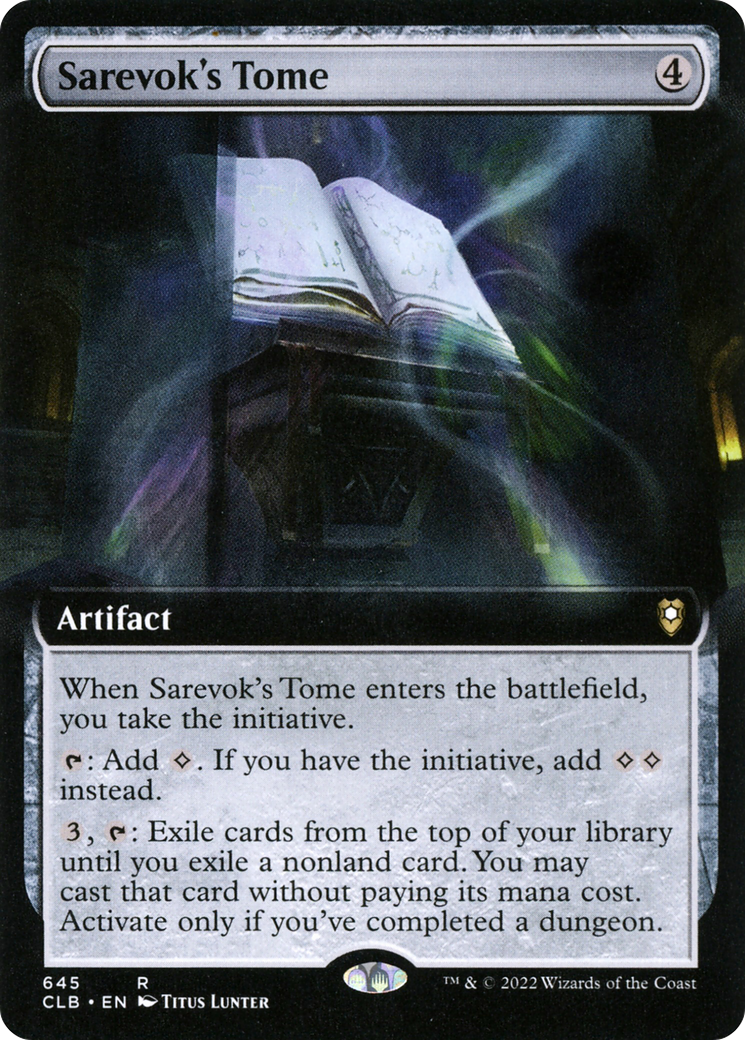 Sarevok's Tome (Extended Art) [Commander Legends: Battle for Baldur's Gate]-1
