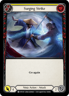 Surging Strike (Yellow) [U-WTR108] (Welcome to Rathe Unlimited)  Unlimited Rainbow Foil-2