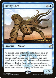 Living Lore [Dragons of Tarkir Prerelease Promos]-1