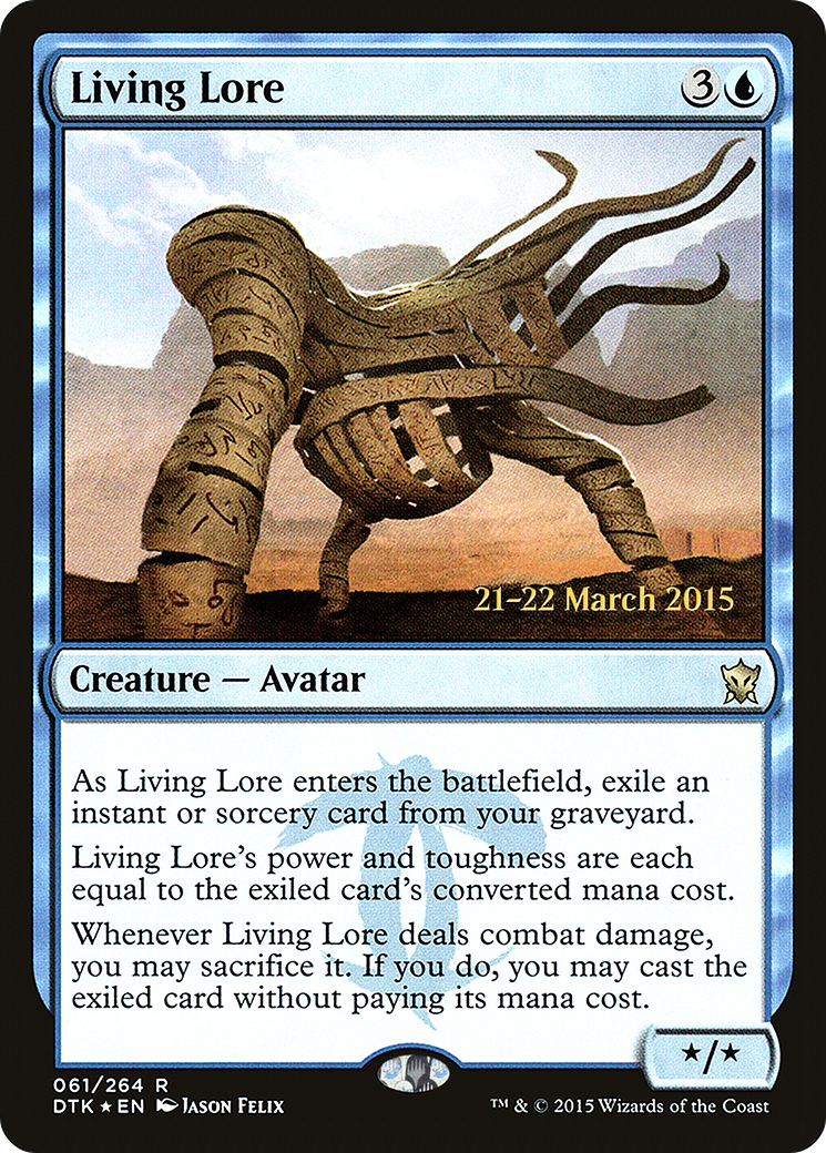 Living Lore [Dragons of Tarkir Prerelease Promos]-1