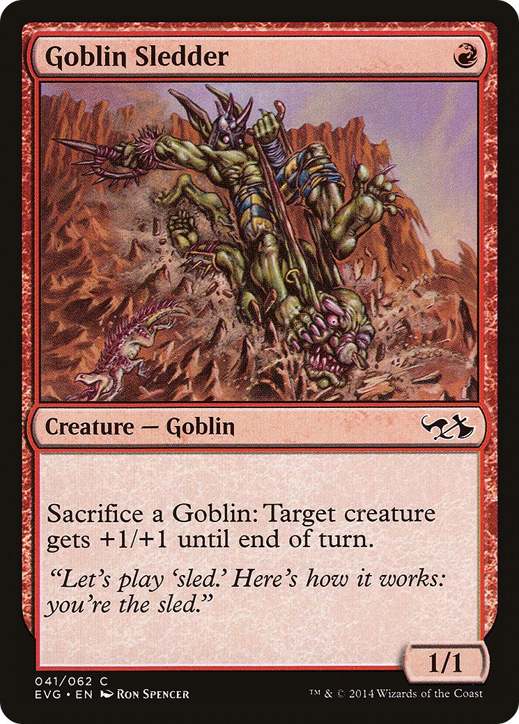 Goblin Sledder (Elves vs. Goblins) [Duel Decks Anthology]-1