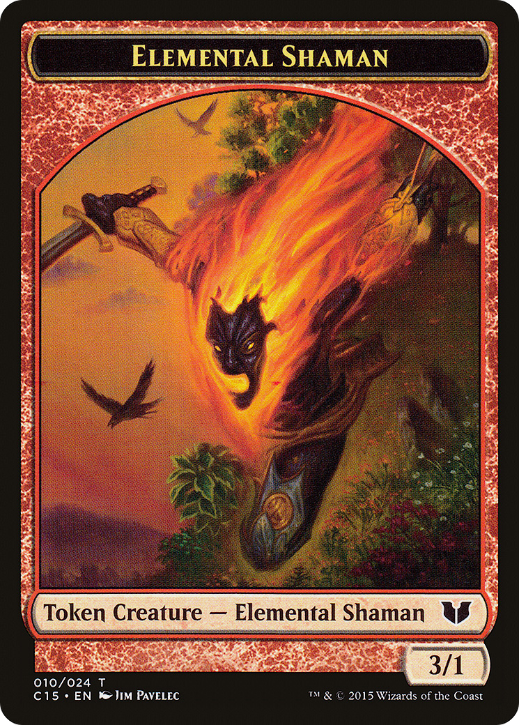 Elemental Shaman Token [Commander 2015 Tokens]-1
