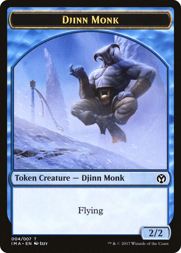 Djinn Monk Token [Iconic Masters Tokens]-1