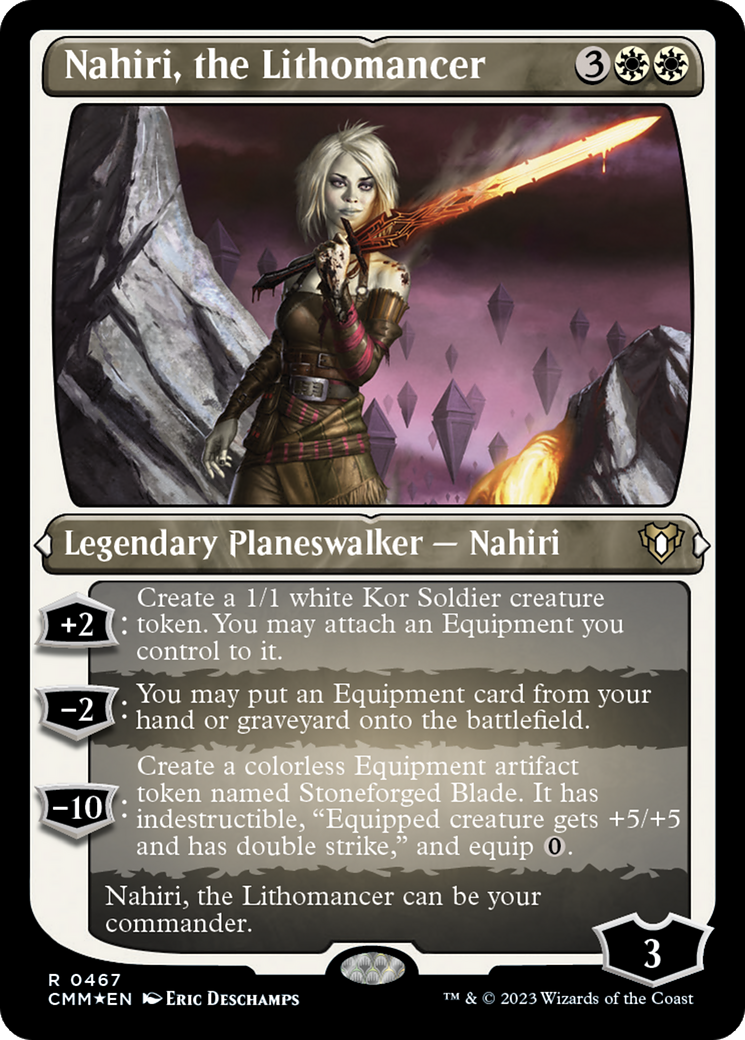 Nahiri, the Lithomancer (CMM-467) - Commander Masters Etched Foil-1