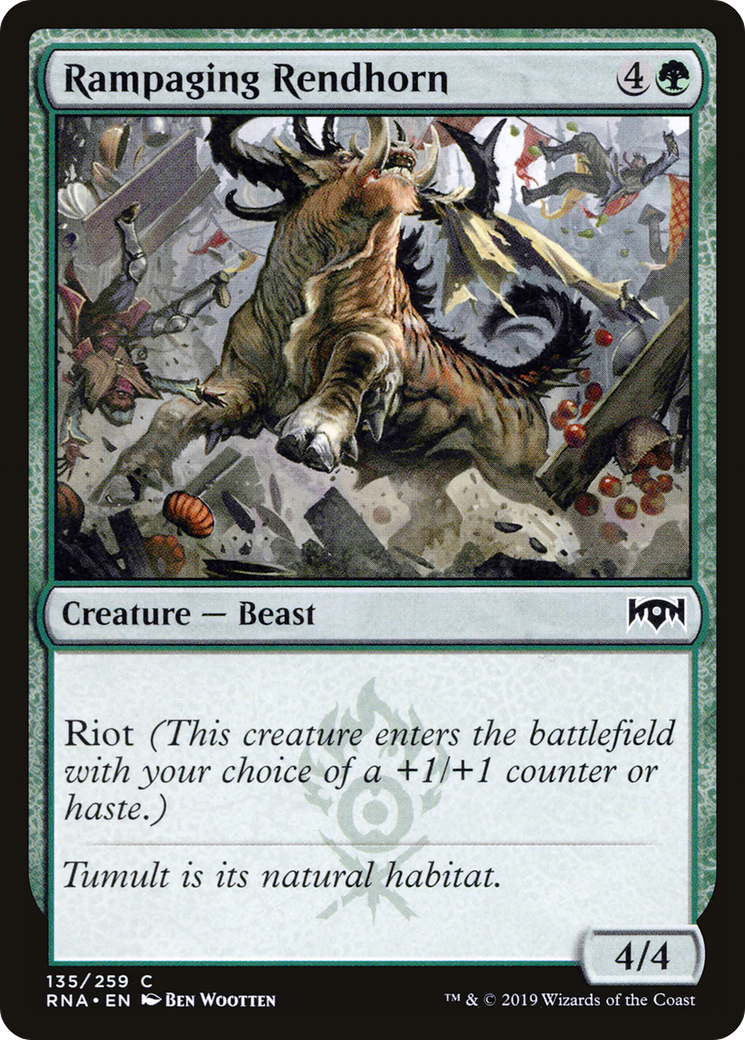 Rampaging Rendhorn [Ravnica Allegiance]-1