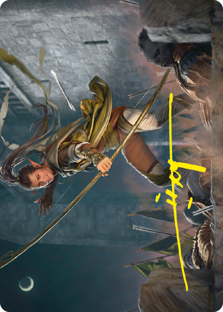 Legolas, Counter of Kills // Legolas, Counter of Kills (ALTR-017) - Tales of Middle-earth Art Series (Borderless) Foil-1