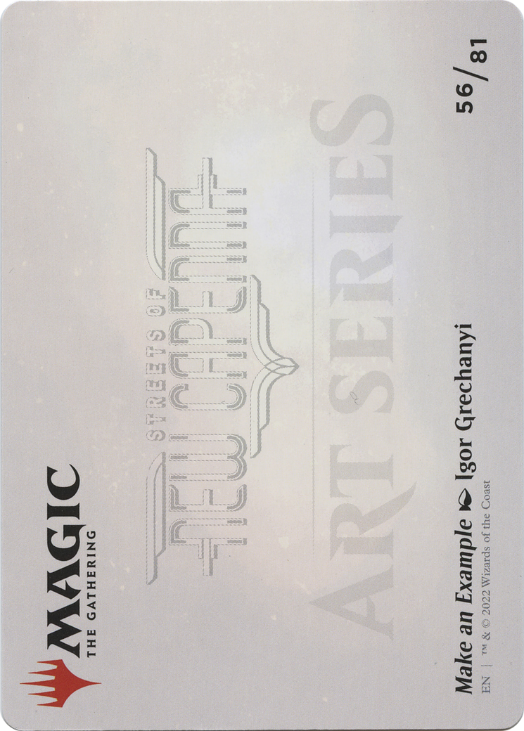 Make an Example // Make an Example (ASNC-056) - New Capenna Art Series (Borderless)-2