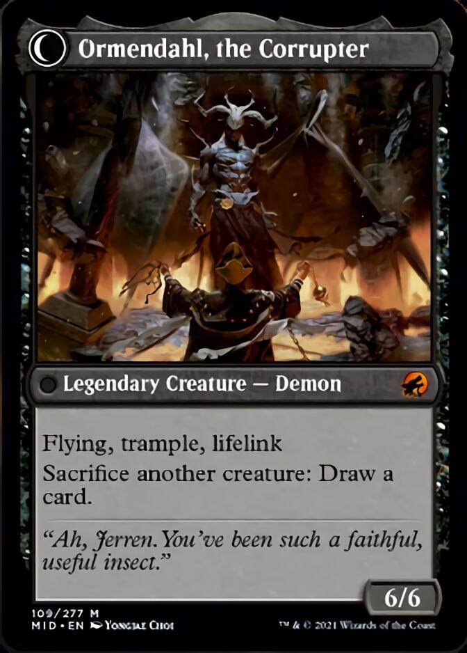 Jerren, Corrupted Bishop // Ormendahl, the Corrupted [Innistrad: Midnight Hunt]-2