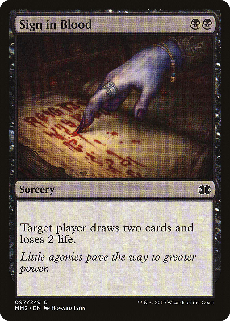 Sign in Blood [Modern Masters 2015]-1