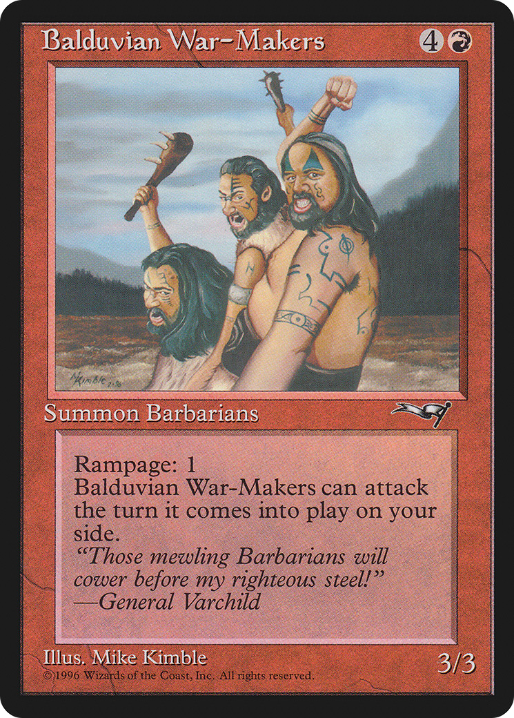 Balduvian War-Makers (Treeline Background) [Alliances]-1