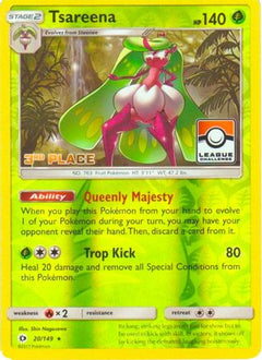 Tsareena (20/149) (League 3rd Place) [Sun & Moon: Base Set]-1