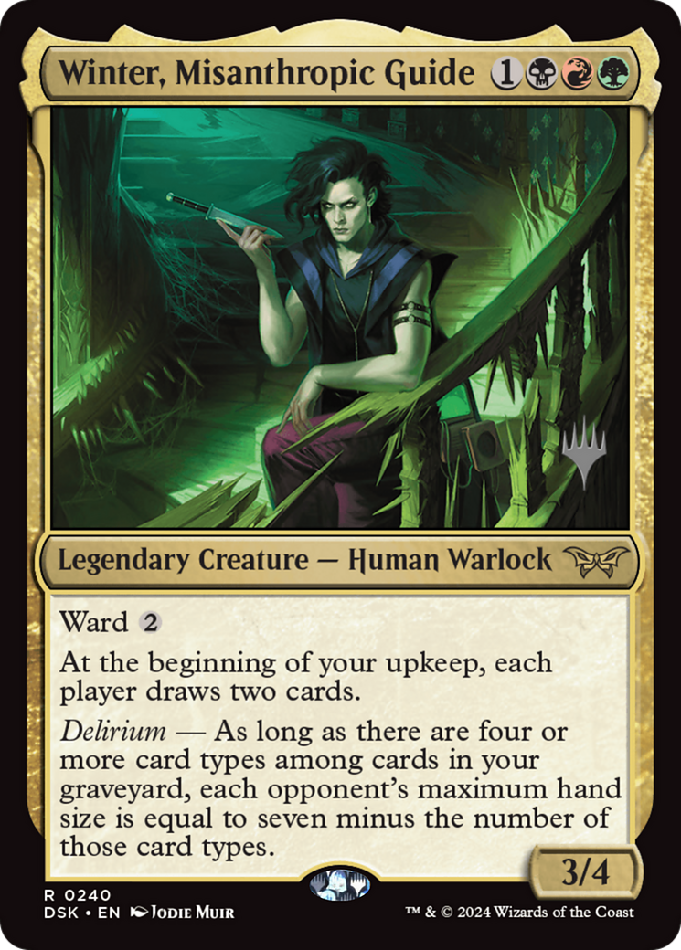Winter, Misanthropic Guide (PPDSK-240) - Duskmourn: House of Horror Promos Foil-1