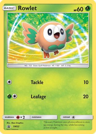 Rowlet (SM22) [Sun & Moon: Black Star Promos]-1