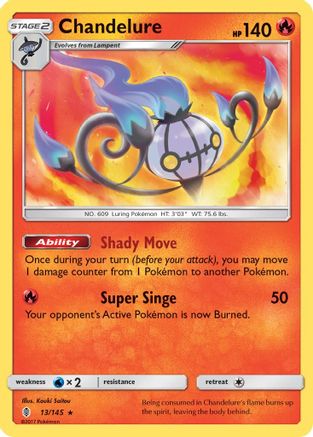 Chandelure (13/145) [Sun & Moon: Guardians Rising]-1