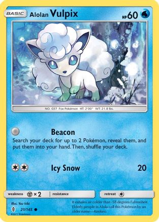 Alolan Vulpix (21/145) [Sun & Moon: Guardians Rising]-1