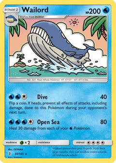 Wailord (30/145) [Sun & Moon: Guardians Rising]-1