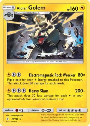 Alolan Golem (42/145) [Sun & Moon: Guardians Rising]-1