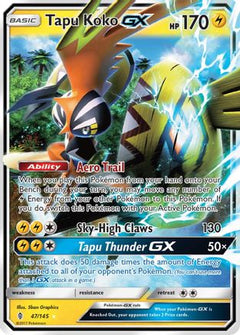 Tapu Koko GX (47/145) [Sun & Moon: Guardians Rising]-1